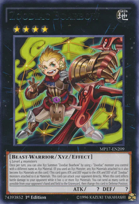 Zoodiac Boarbow [MP17-EN209] Rare - for just $0.35! 