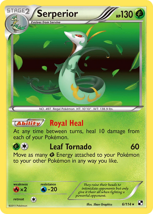 Serperior (6/114) [Black & White: Base Set] - for just $1.25! 