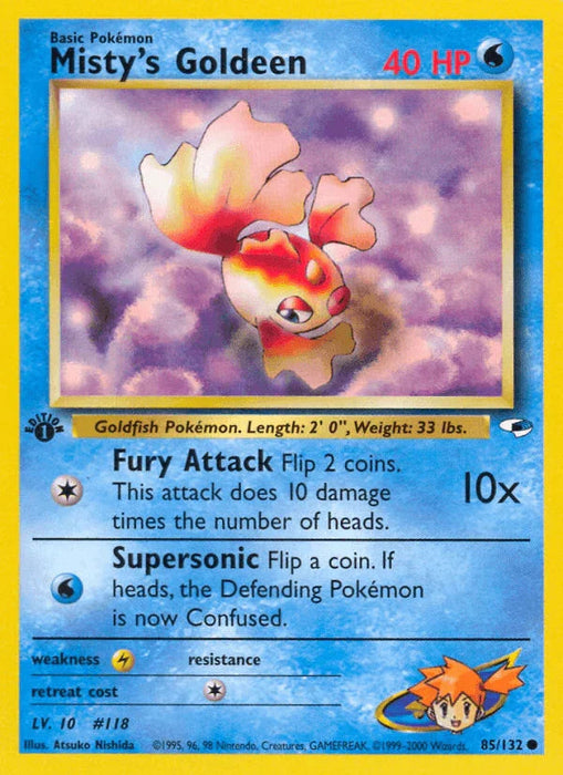 Misty's Goldeen (85/132) [Gym Heroes 1st Edition] - for just $0.45! 