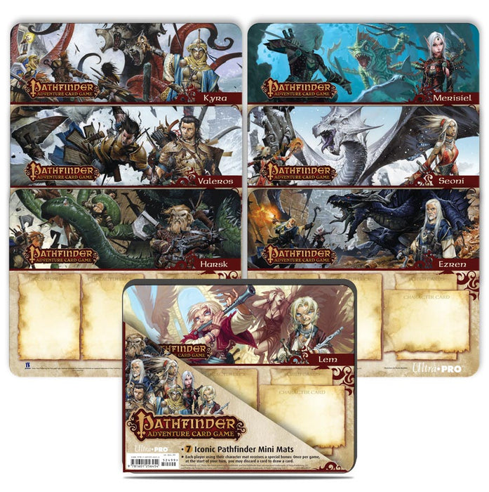 Ultra PRO: Playmat - Pathfinder (7 Iconic Pathfinder Mini Mats) - for just $0! 