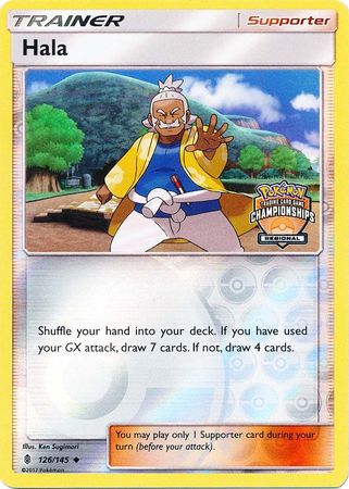 Hala (126/145) (Regional Championship Promo) [Sun & Moon: Guardians Rising] - Just $0.40! Shop now at Retro Gaming of Denver