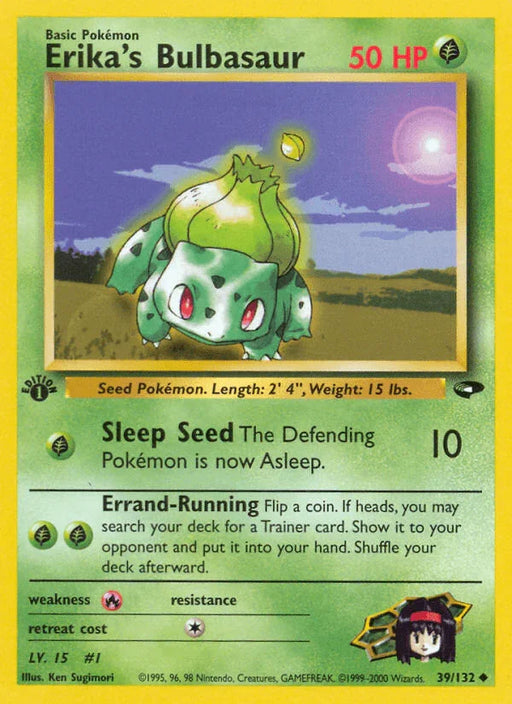 Erika's Bulbasaur (39/132) [Gym Challenge 1st Edition] - for just $4.90! 