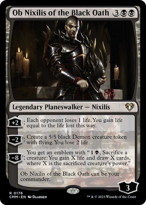 Ob Nixilis of the Black Oath (CMM-176) - Commander Masters - for just $0.24! 