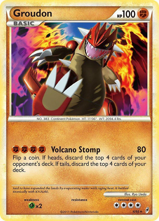 Groudon (6/95) (Theme Deck Exclusive) [HeartGold & SoulSilver: Call of Legends] - for just $1.90! 