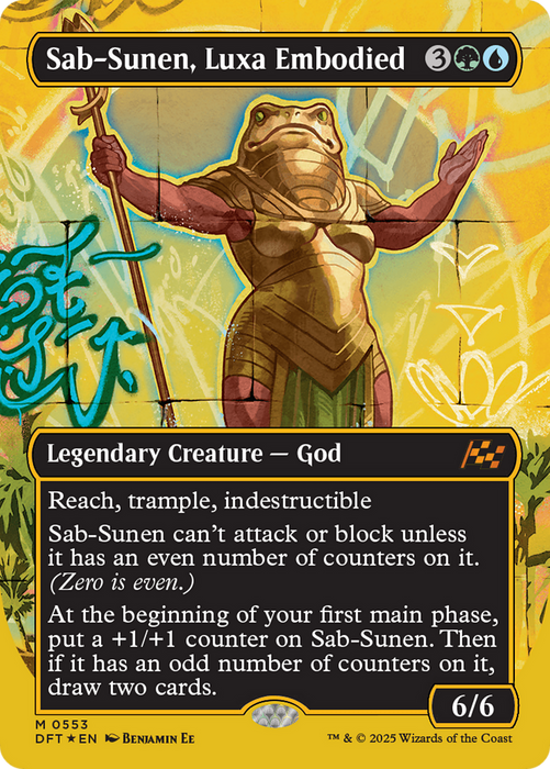 Sab-Sunen, Luxa Embodied (DFT-553) - Aetherdrift (Borderless) Foil - for just $8.99! 