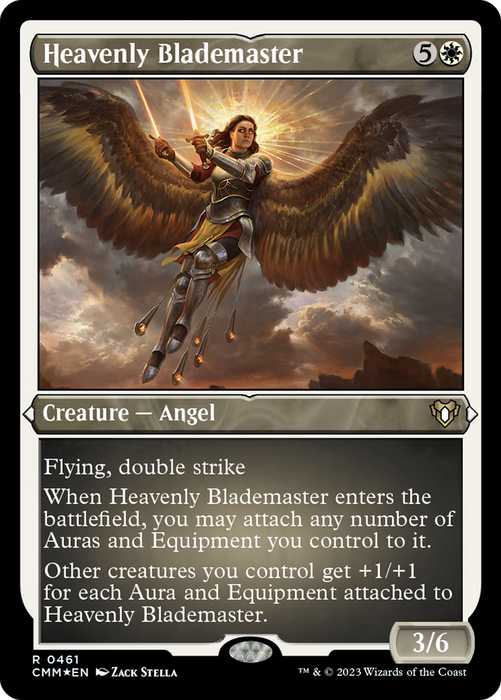 Heavenly Blademaster (Foil Etched) [Commander Masters] - Just $0.90! Shop now at Retro Gaming of Denver