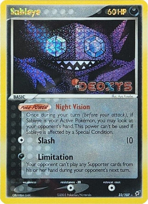 Sableye (23/107) (Stamped) [EX: Deoxys] - for just $69.75! 