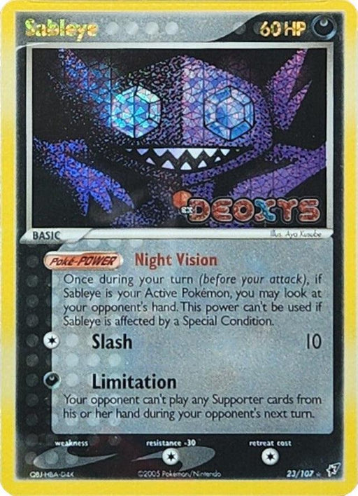 Sableye (23/107) (Stamped) [EX: Deoxys] - for just $32! 