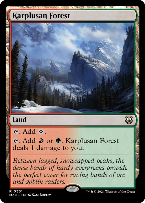 Karplusan Forest (Ripple Foil) [Modern Horizons 3 Commander] - Just $2.65! Shop now at Retro Gaming of Denver