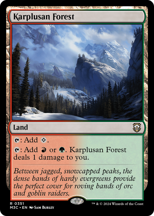 Karplusan Forest (Ripple Foil) [Modern Horizons 3 Commander] - Just $2.65! Shop now at Retro Gaming of Denver