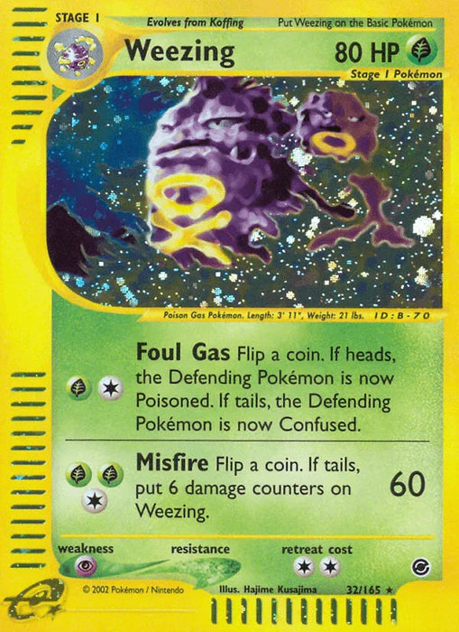 Weezing (32/165) [Expedition: Base Set] - for just $3.85! 