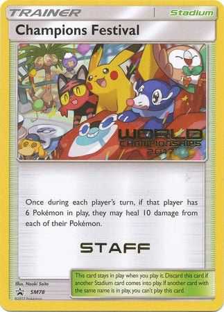 Champions Festival (SM78) (2017 Staff) [Sun & Moon: Black Star Promos] - Just $105! Shop now at Retro Gaming of Denver