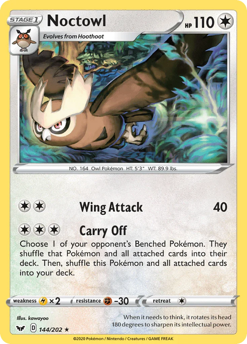 Noctowl (144/202) [Sword & Shield: Base Set] - for just $0.10! 