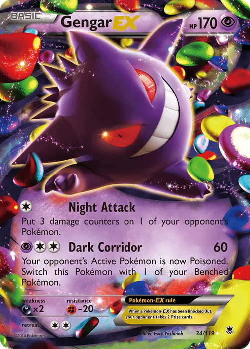Gengar EX (34/119) [XY: Phantom Forces] - for just $29.25! 