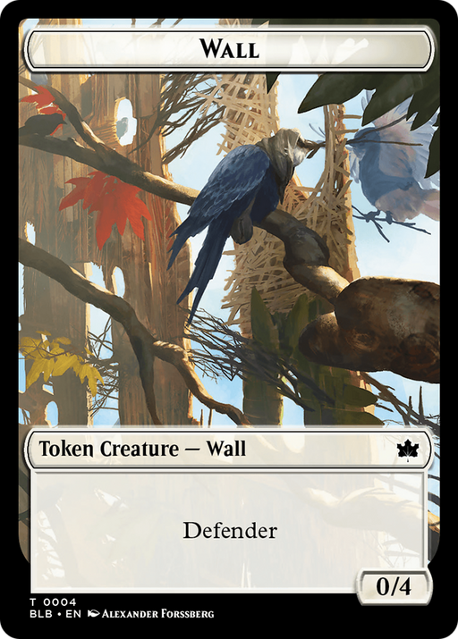 Wall Token [Bloomburrow Tokens] - Just $0.20! Shop now at Retro Gaming of Denver