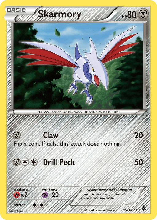 Skarmory (95/149) [Black & White: Boundaries Crossed] - for just $0.20! 