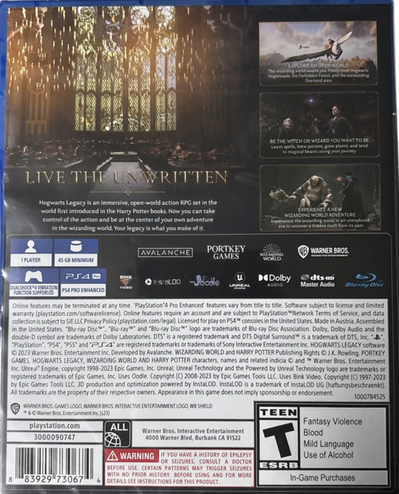 Hogwarts Legacy – PlayStation 4 (PS4) - for just $17.99! 