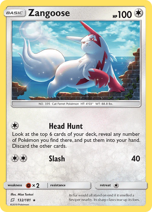 Zangoose (132/181) [Sun & Moon: Team Up] - for just $0.35! 