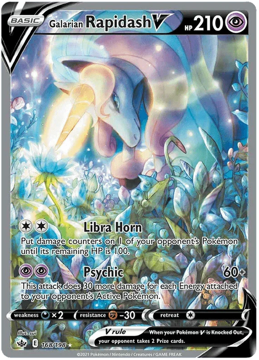 Galarian Rapidash V (168/198) [Sword & Shield: Chilling Reign] - for just $35.60! 