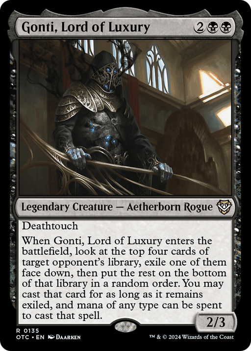 Gonti, Lord of Luxury (OTC-135) - Outlaws of Thunder Junction Commander - for just $0.09! 