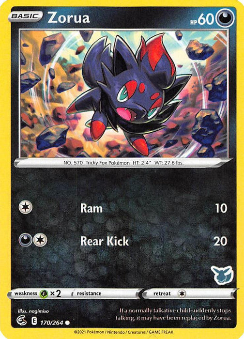 Zorua (170/264) (Eevee Deck) [Battle Academy 2022] - for just $0.10! 