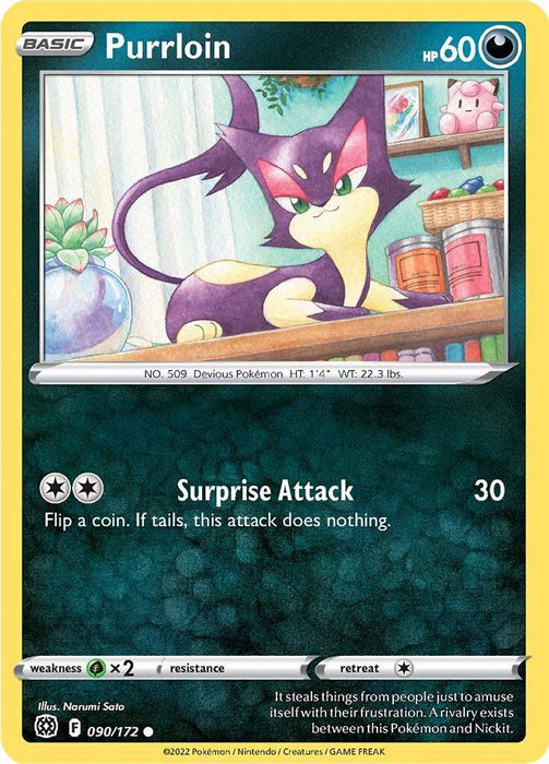 Purrloin (090/172) [Sword & Shield: Brilliant Stars] - for just $0.10! 