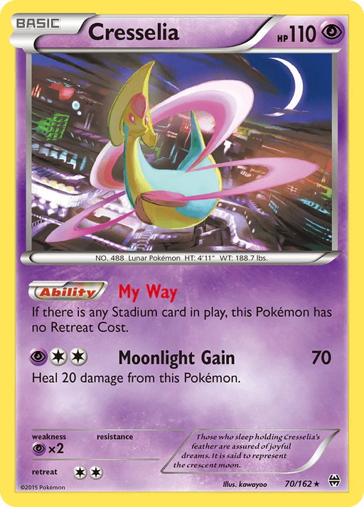 Cresselia (70/162) [XY: BREAKthrough] - for just $0.15! 