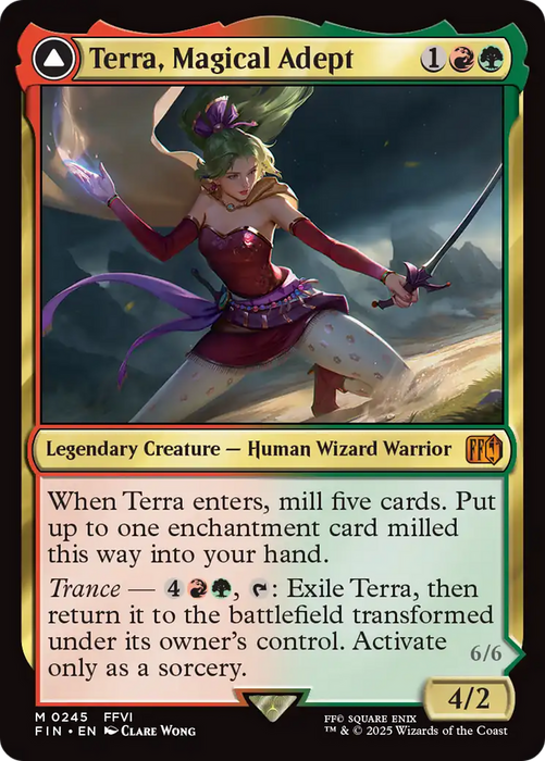 Terra, Magical Adept // Esper Terra (FIN-245) - FINAL FANTASY: (enchantment) - for just $0.69! 