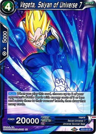 Vegeta, Saiyan of Universe 7 (XD1-02) [Assault of the Saiyans] - for just $0.15! 