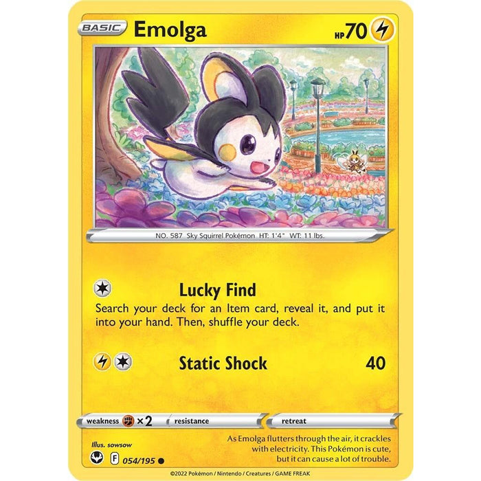 Emolga (054/195) [Sword & Shield: Silver Tempest] - Just $0.05! Shop now at Retro Gaming of Denver