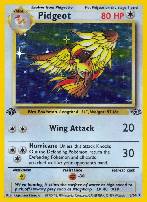 Pidgeot (8/64) [Jungle 1st Edition] - for just $53! 