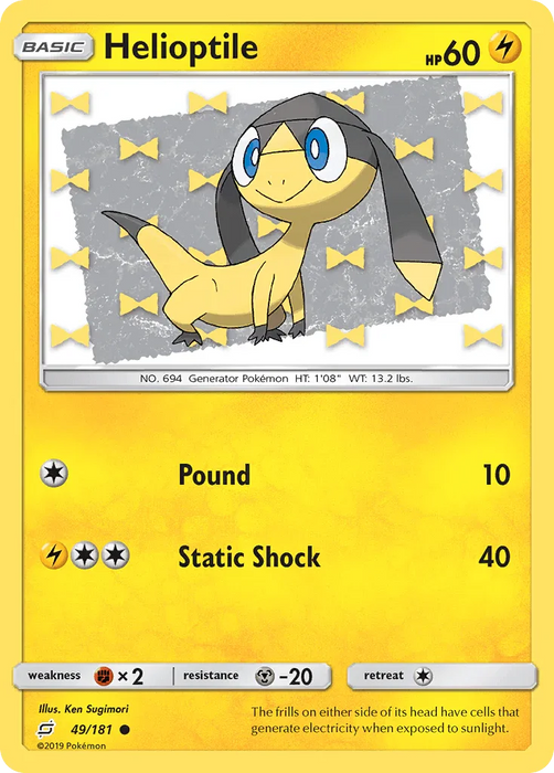 Helioptile (49/181) [Sun & Moon: Team Up] - for just $0.10! 