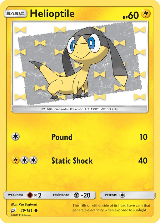 Helioptile (49/181) [Sun & Moon: Team Up] - for just $0.10! 