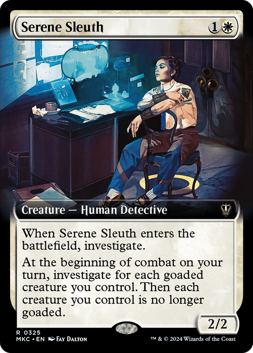 Serene Sleuth (MKC-325) - Murders at Karlov Manor Commander: (Extended Art) - for just $0.03! 