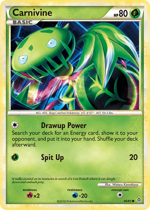 Carnivine (46/95) [HeartGold & SoulSilver: Unleashed] - for just $0.15! 