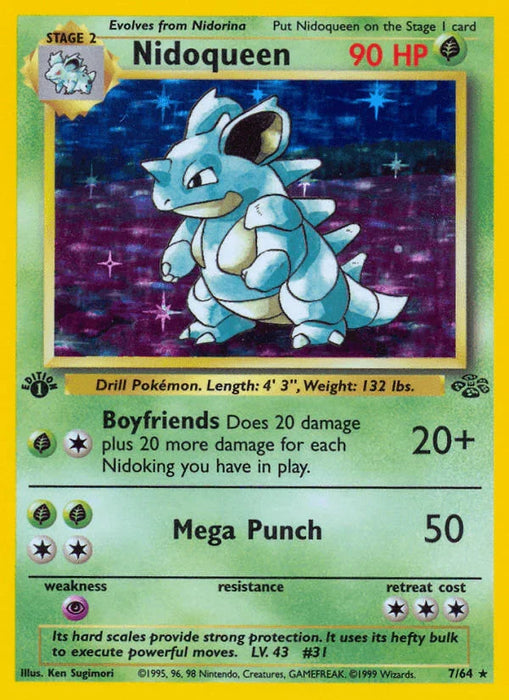 Nidoqueen (7/64) [Jungle 1st Edition] - for just $44.40! 