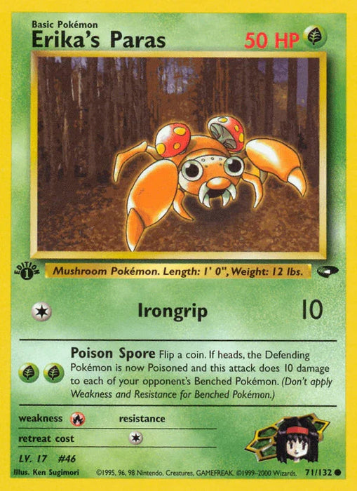 Erika's Paras (71/132) [Gym Challenge 1st Edition] - for just $0.35! 
