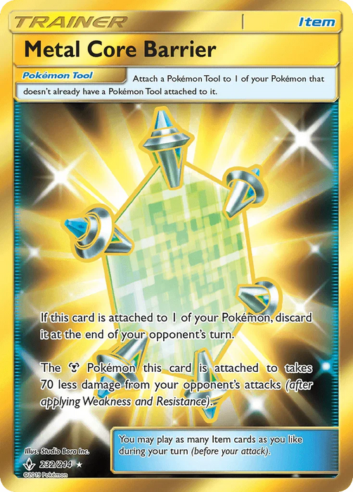 Metal Core Barrier (232/214) [Sun & Moon: Unbroken Bonds] - for just $1.30! 