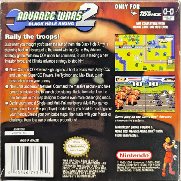 Advance Wars 2: Black Hole Rising [CIB] – Game Boy Advance (GBA) - for just $74.99! 