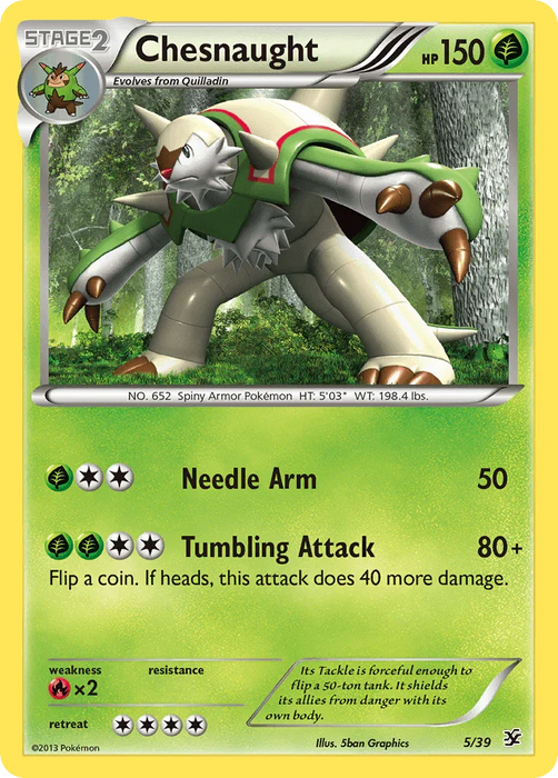Chesnaught (5/39) [XY: Kalos Starter Set] - for just $1.20! 