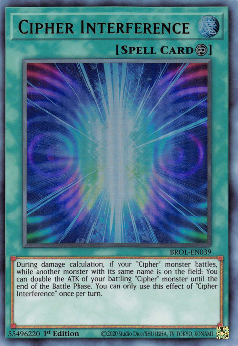 Cipher Interference [BROL-EN039] Ultra Rare - for just $0.10! 