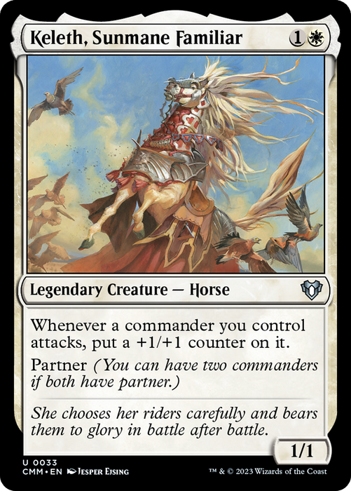 Keleth, Sunmane Familiar (CMM-033) - Commander Masters - for just $0.08! 