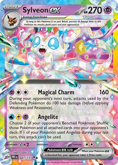 Sylveon ex (041/131) [Scarlet & Violet: Prismatic Evolutions] - for just $0.60! 