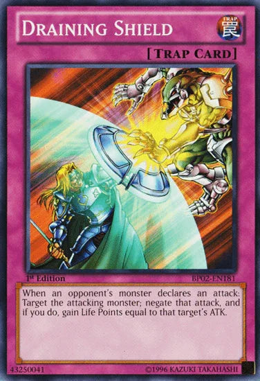Draining Shield [BP02-EN181] Mosaic Rare - for just $0.60! 