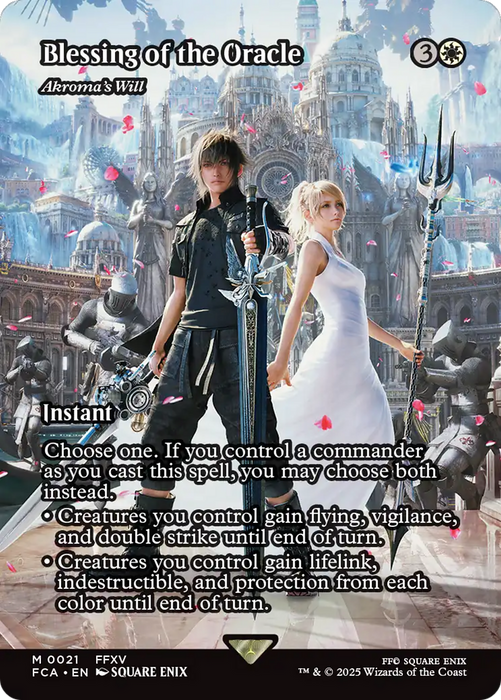 Akroma's Will (FCA-021) - FINAL FANTASY: Through the Ages / Blessing of the Oracle (Borderless) Foil - for just $36.50! 