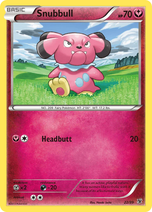 Snubbull (22/39) [XY: Kalos Starter Set] - for just $0.25! 