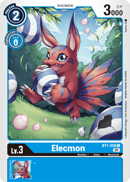 Elecmon [BT1-028] (Alternative Art) [Starter Deck: Ulforce Veedramon] - Just $0.09! Shop now at Retro Gaming of Denver