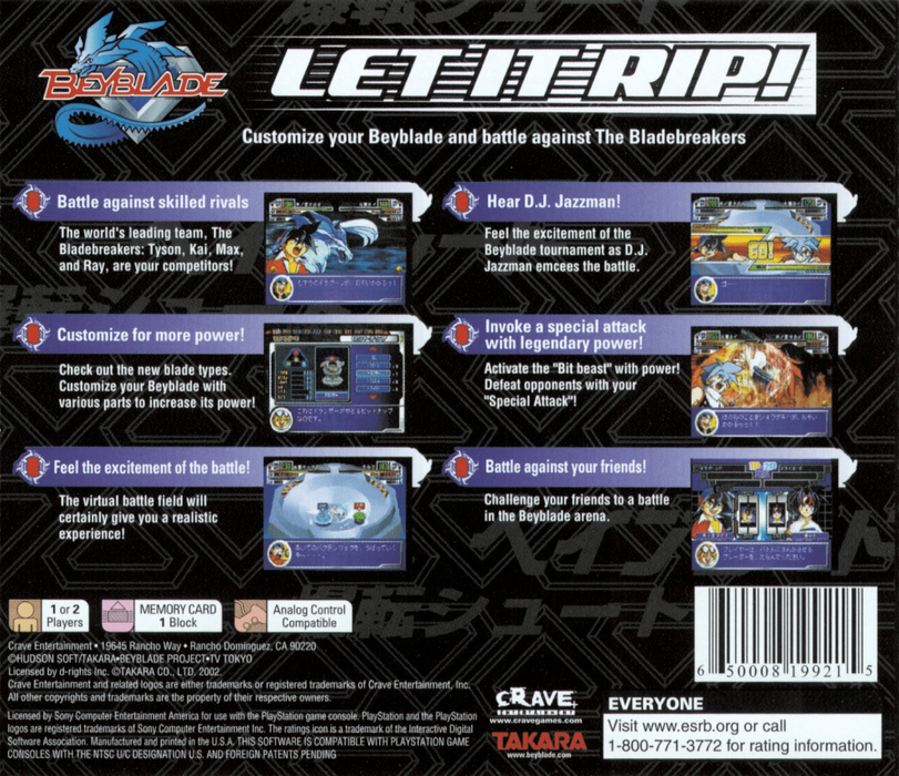 Beyblade: Let It Rip – PlayStation 1 (PS1) - for just $7.99! 