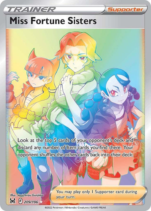 Miss Fortune Sisters (209/196) [Sword & Shield: Lost Origin] - for just $1.85! 