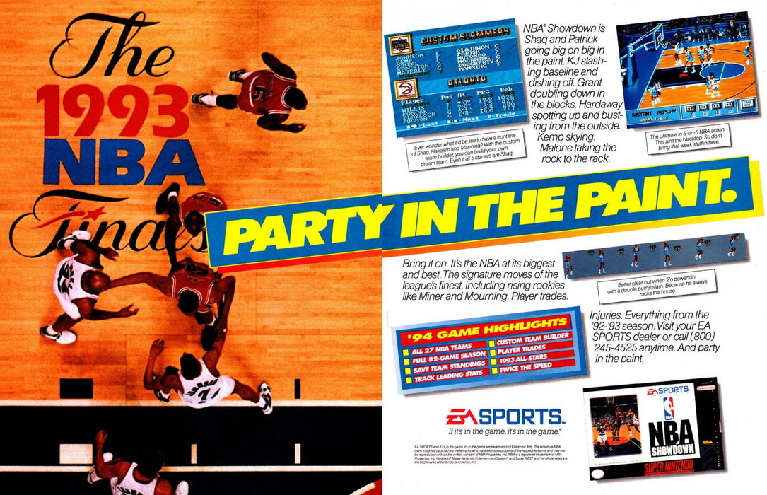 NBA Showdown – Super Nintendo Entertainment System (SNES) - for just $3.99! 